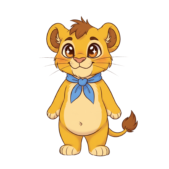 gentle stories for children with Maddy the lion cub and his mother Jiya