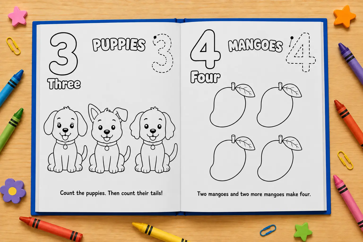 My First Numbers Colouring Book Count and Colour 1–20 activity pages