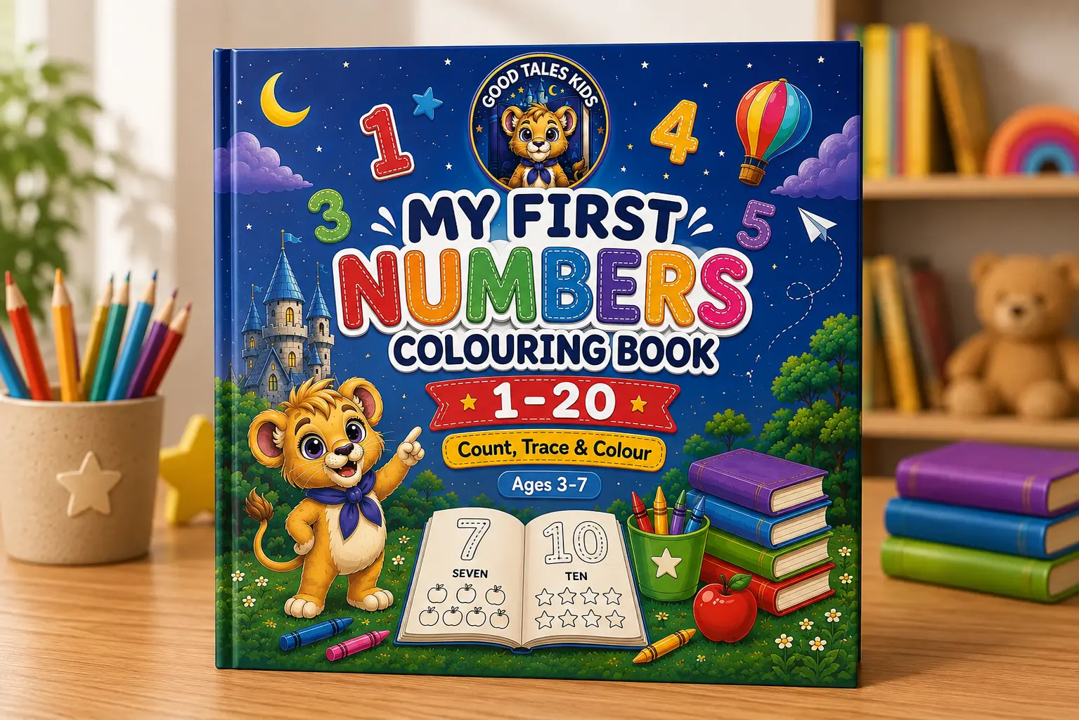My First Numbers Colouring Book 1–20 front cover